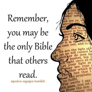 you may be the only bible